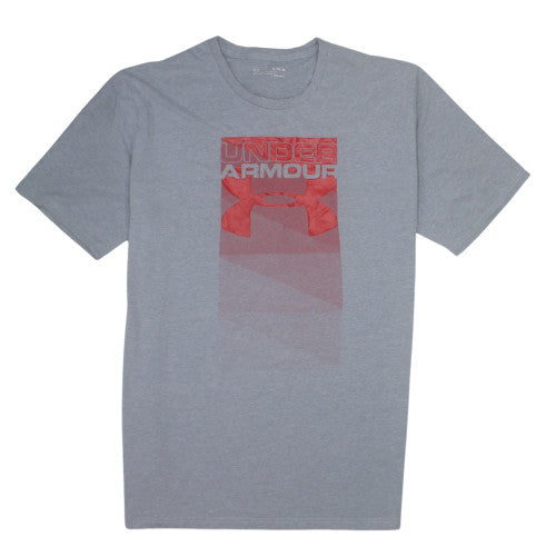 Under Armour Mens Grey HeatGear Graphic Short Sleeve T-Shirt XL