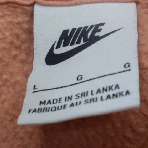 Nike Womens Brown Pullover Hoodie L Comfortable Casual Style