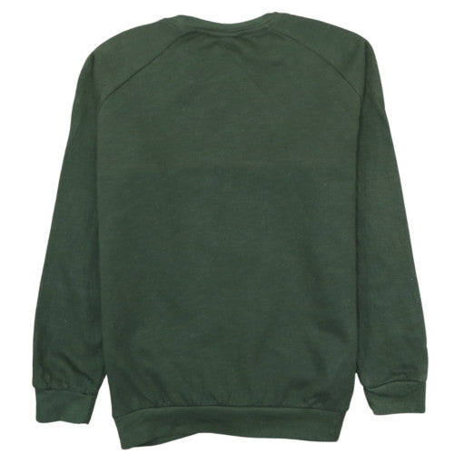 Hugo Boss Men's Green Crew Neck Pullover Sweatshirt L