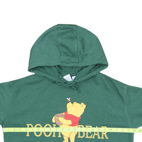 Disney Womens Green Winnie the Pooh Pullover Hoodie Size Small