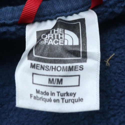 The North Face Men Blue Pullover Hoodie M Outdoor Cotton Sweatshirt