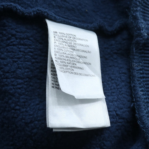 The North Face Men Blue Pullover Hoodie M Outdoor Cotton Sweatshirt