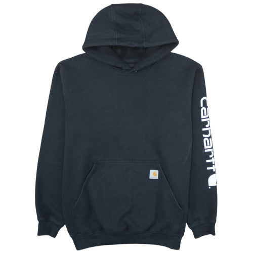 Carhartt Men's Black Pullover Hoodie M Loose Fit Heavyweight Workwear