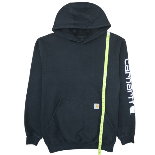 Carhartt Men's Black Pullover Hoodie M Loose Fit Heavyweight Workwear