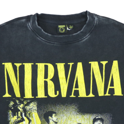 Nirvana Women's Black L Sweatshirt Pullover Graphic Print Cotton