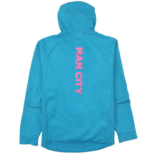 Puma Mens Blue XL Full Zip Man City Hoodie Sweatshirt