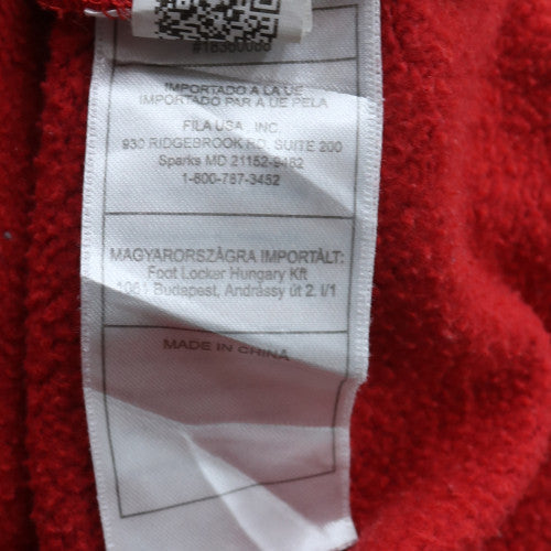 Fila Men's Red Crew Neck Pullover Sweatshirt Size S