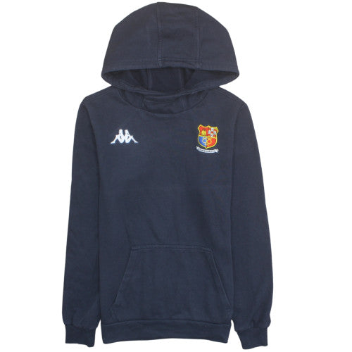 Kappa Men's Blue Pullover Hoodie Small Embroidered Logo Sportswear