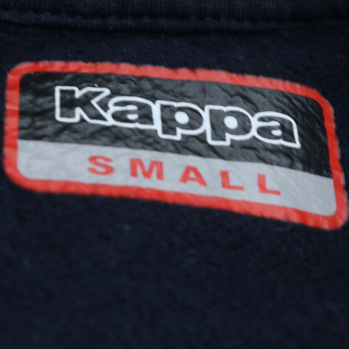 Kappa Men's Blue Pullover Hoodie Small Embroidered Logo Sportswear