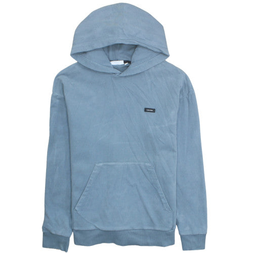 Calvin Klein Men's Blue Pullover Hoodie M Relaxed Fit