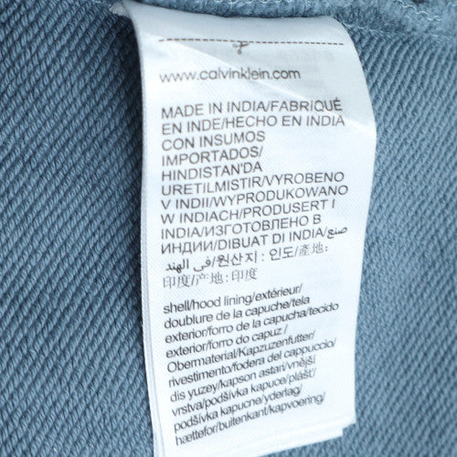 Calvin Klein Men's Blue Pullover Hoodie M Relaxed Fit