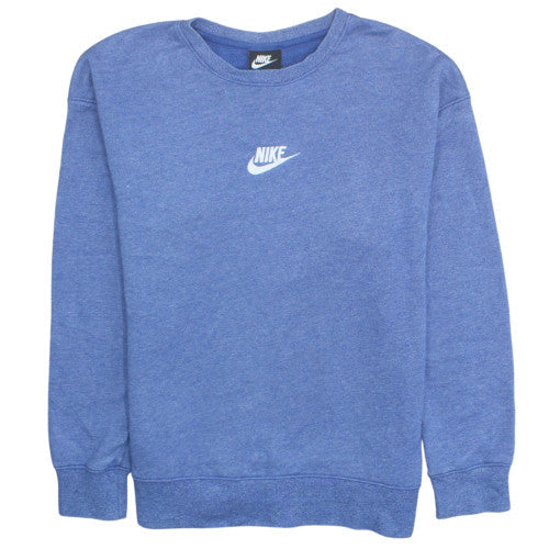 Nike Men's Blue Crew Neck Pullover Sweatshirt Medium