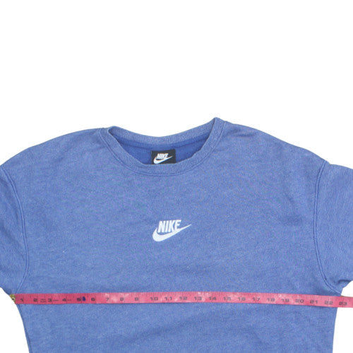 Nike Men's Blue Crew Neck Pullover Sweatshirt Medium