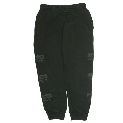 Adidas Mens Black Jogger Sweatpants L Cotton Blend Casual