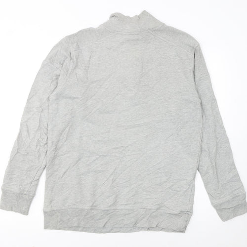 Dolce & Gabbana Men's Grey XL 1/2 Zip Logo Sweatshirt