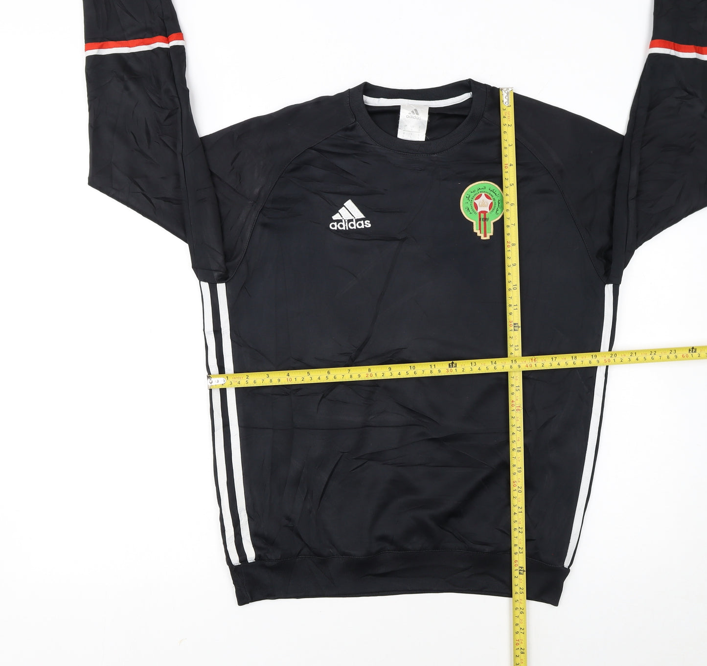 adidas Men's Black Morocco Football Sweatshirt L Crew Neck