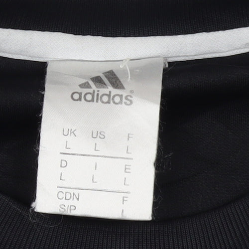 adidas Men's Black Morocco Football Sweatshirt L Crew Neck