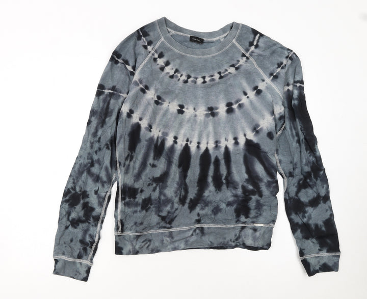 Diesel Womens Grey Tie-Dye Crew Neck Long Sleeve Sweatshirt Size S