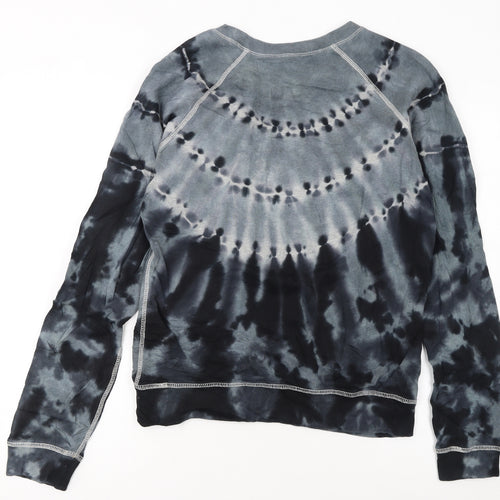 Diesel Womens Grey Tie-Dye Crew Neck Long Sleeve Sweatshirt Size S
