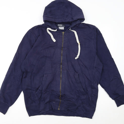 Polo Ralph Lauren Men's Blue Full Zip Hoodie Size L