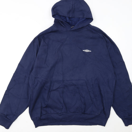 Umbro Men's Blue XL Pullover Hoodie Sports Style