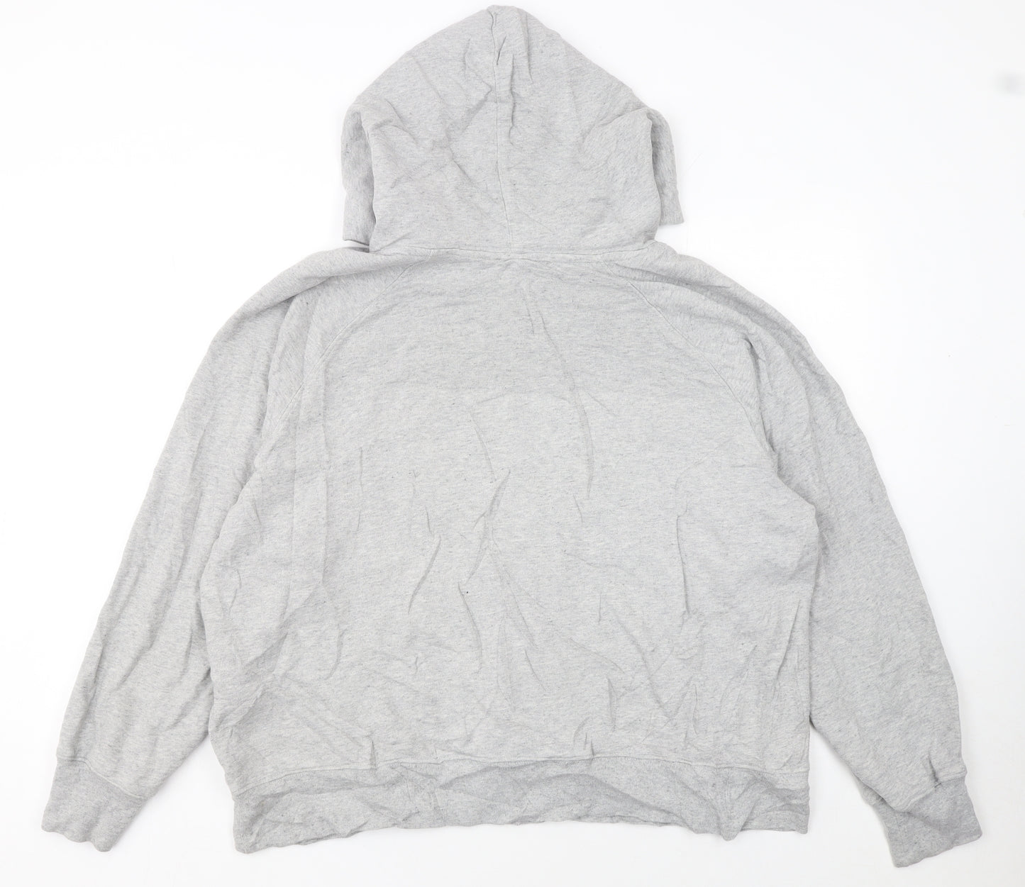 Levi's Womens Grey Pullover Hoodie XL Logo Print Cotton Blend