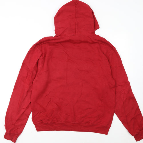 Champion Womens Red Temple University Pullover Hoodie Size M