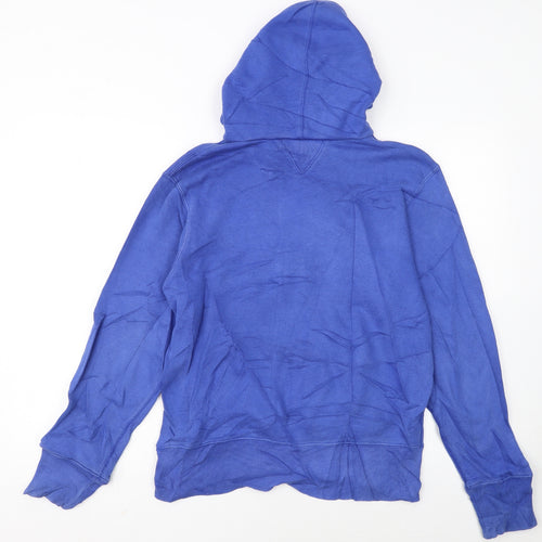Champion Women's Blue Small Pullover Hoodie 100 Logo Cotton Blend