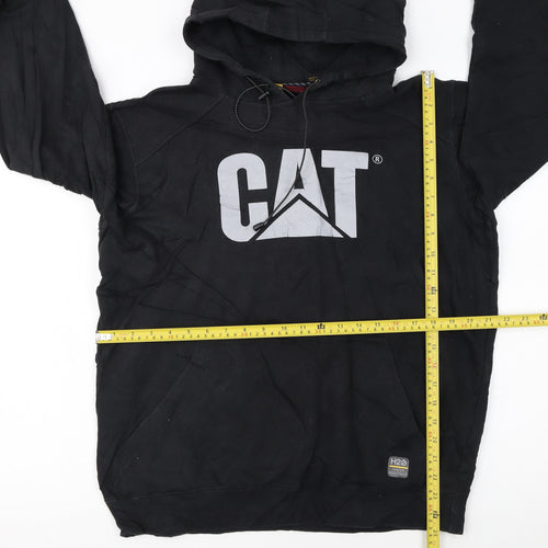CAT Caterpillar Womens Black L Pullover Hoodie Sweatshirt