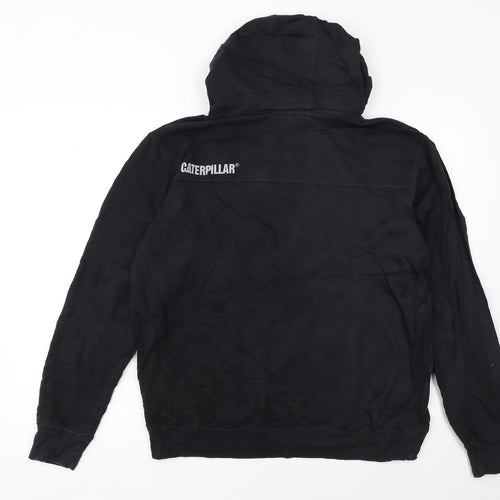 CAT Caterpillar Womens Black L Pullover Hoodie Sweatshirt