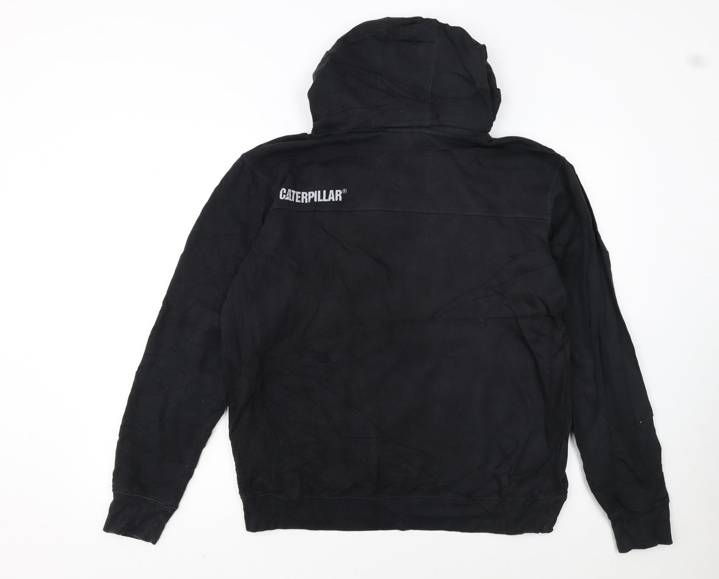 CAT Caterpillar Womens Black L Pullover Hoodie Sweatshirt