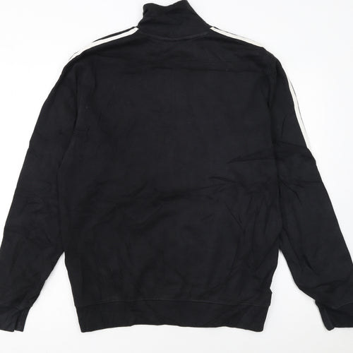 Adidas Men's Black Small 1/2 Zip Sweatshirt Sports Pullover