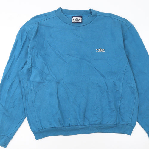 Umbro Men’s Blue Crew Neck Pullover Sweatshirt Size L