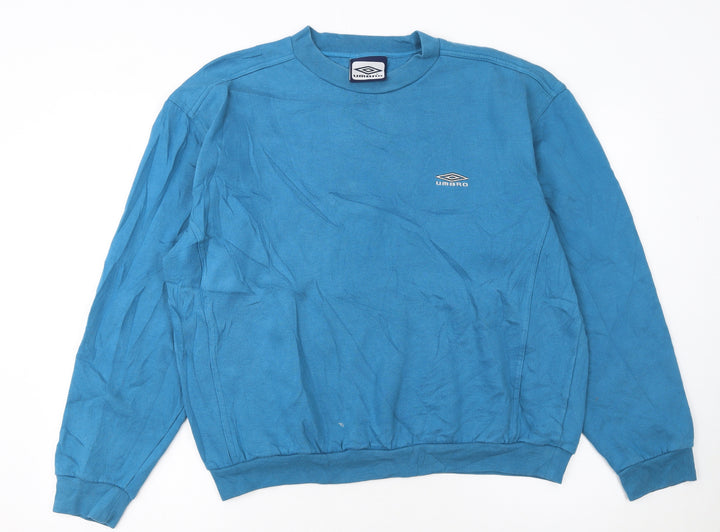 Umbro Men’s Blue Crew Neck Pullover Sweatshirt Size L