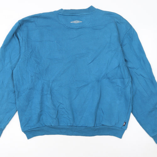 Umbro Men’s Blue Crew Neck Pullover Sweatshirt Size L