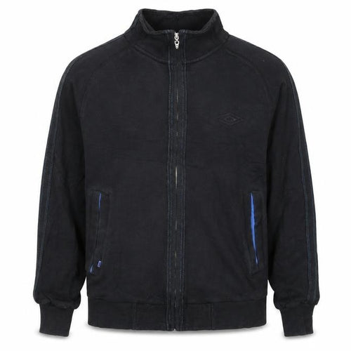 Umbro Men's Black Small Track Jacket Full Zip Sportswear
