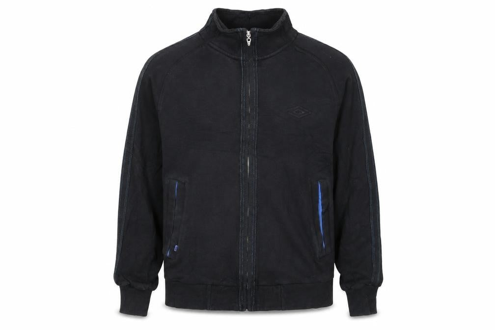 Umbro Men's Black Small Track Jacket Full Zip Sportswear