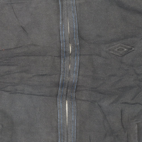 Umbro Men's Black Small Track Jacket Full Zip Sportswear
