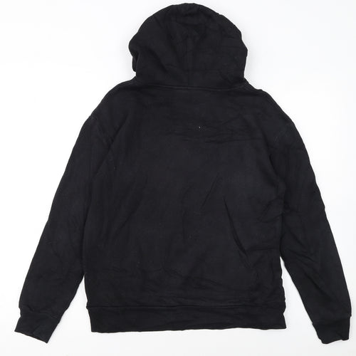 Lonsdale London Womens Black Size 8 Pullover Hoodie Sweatshirt