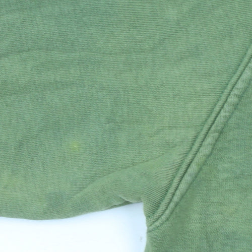 Topshop Women’s Green Air Force Graphic Pullover Sweatshirt Size M