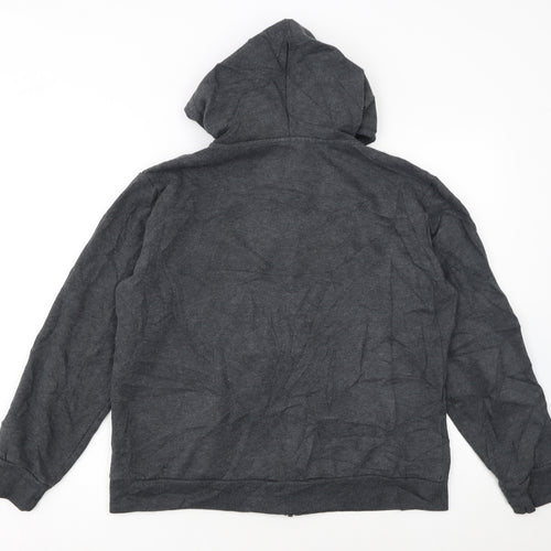 Fila Women’s Dark Grey Full Zip Hoodie Size 16 Cotton Blend