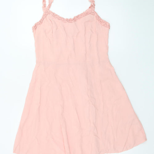 New Look Women’s Pink Knee Length A-Line Dress Size 14