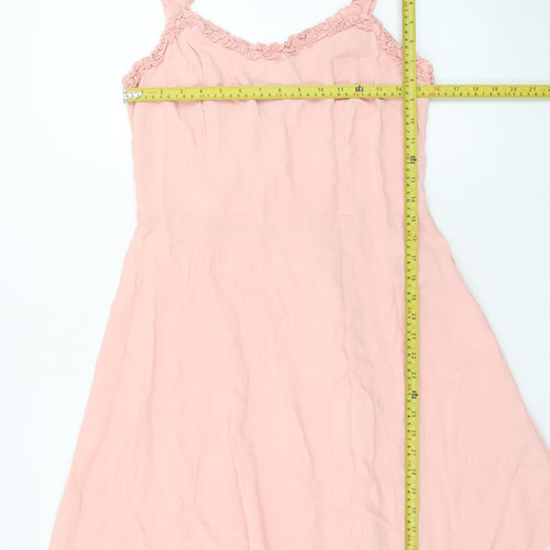 New Look Women’s Pink Knee Length A-Line Dress Size 14