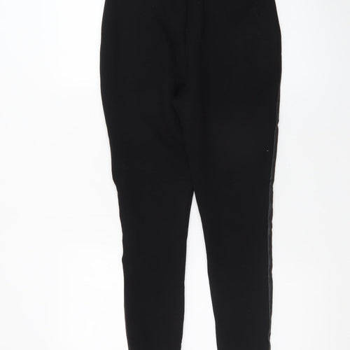 River Island Women’s Black High Rise Zip Detail Leggings Size 10