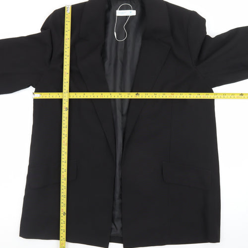 Primark Women Black Regular Fit Single-Breasted Blazer M