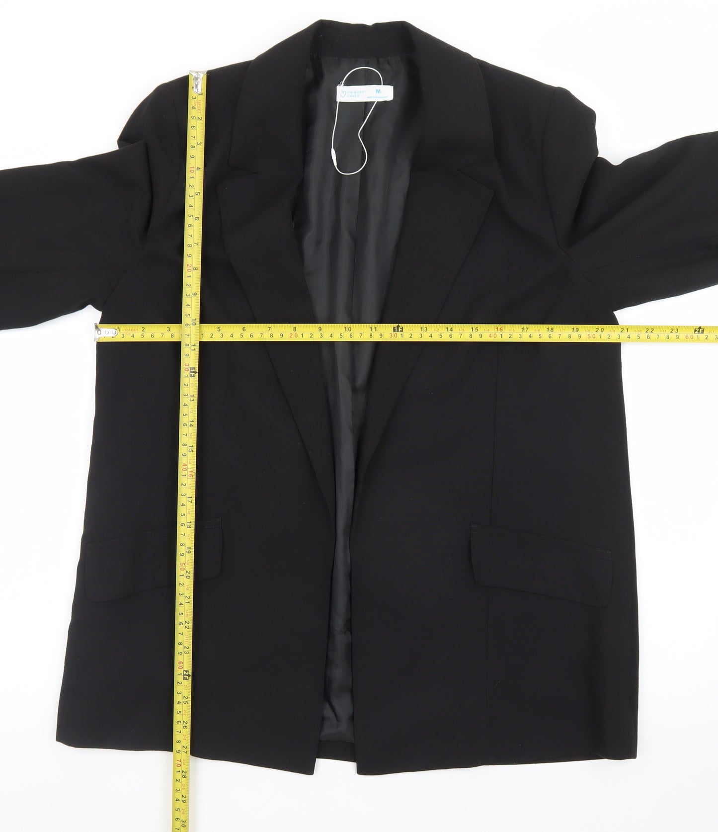 Primark Women Black Regular Fit Single-Breasted Blazer M