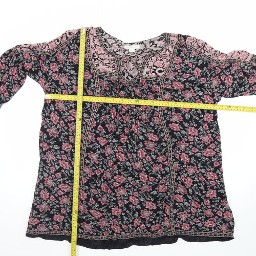 Monsoon Women’s Multicoloured Floral Tunic Blouse Size 18 Viscose