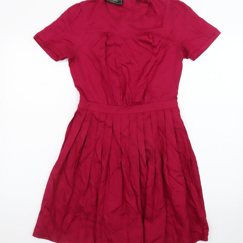 Fletcher by Lyell Women's Red Cotton Fit & Flare Dress Size S