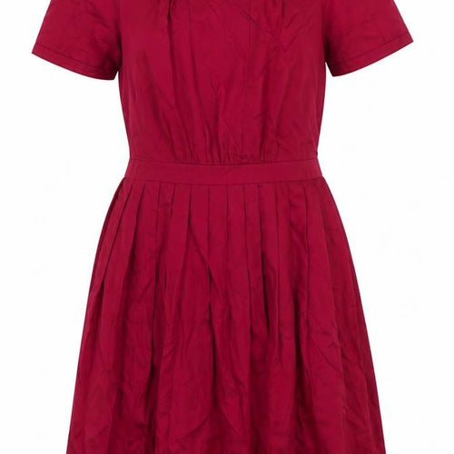Fletcher by Lyell Women's Red Cotton Fit & Flare Dress Size S