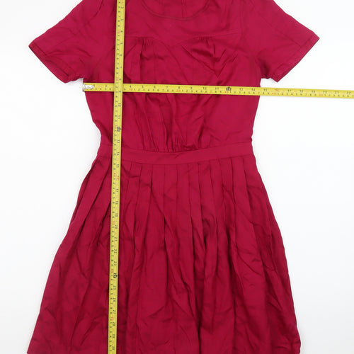 Fletcher by Lyell Women's Red Cotton Fit & Flare Dress Size S
